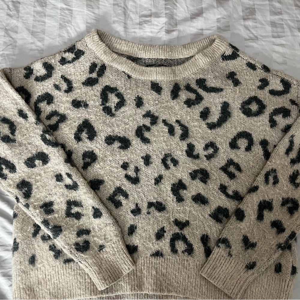 Abercrombie & Fitch cheetah sweater